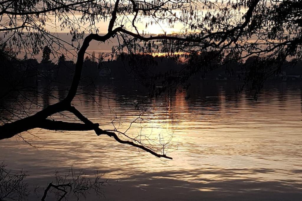 Dachwohnung Mit Wasserblick Und Eigenem Bootssteg Berlin Kültér fotó
